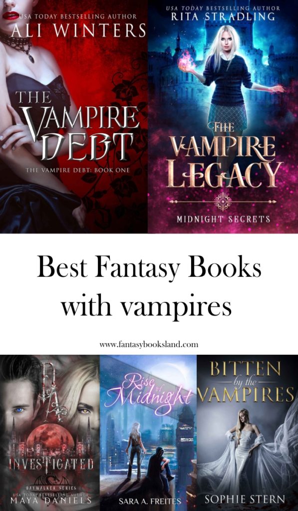 Fantasy books with vampires - covers